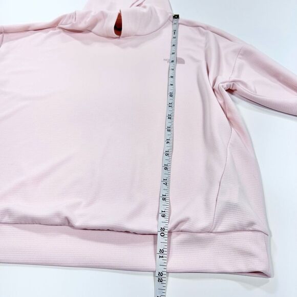Northface blush pink tech fabric hooded shirt M - Picture 9 of 11